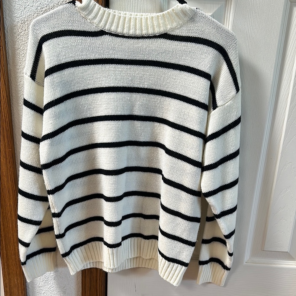 Striped Black and White Sweater